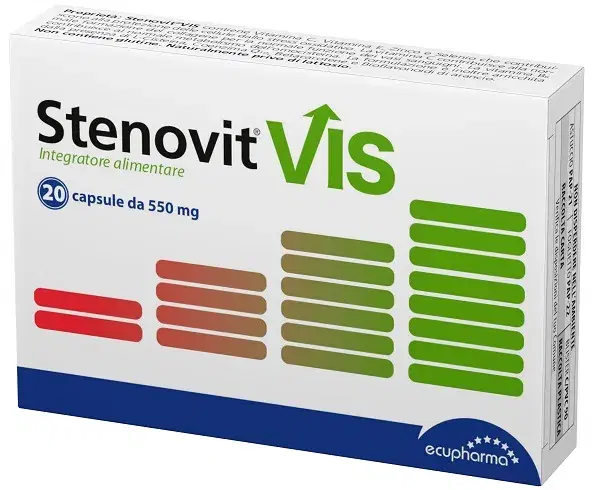Stenovit Integratore Multivitaminico per Vista 20 Capsule