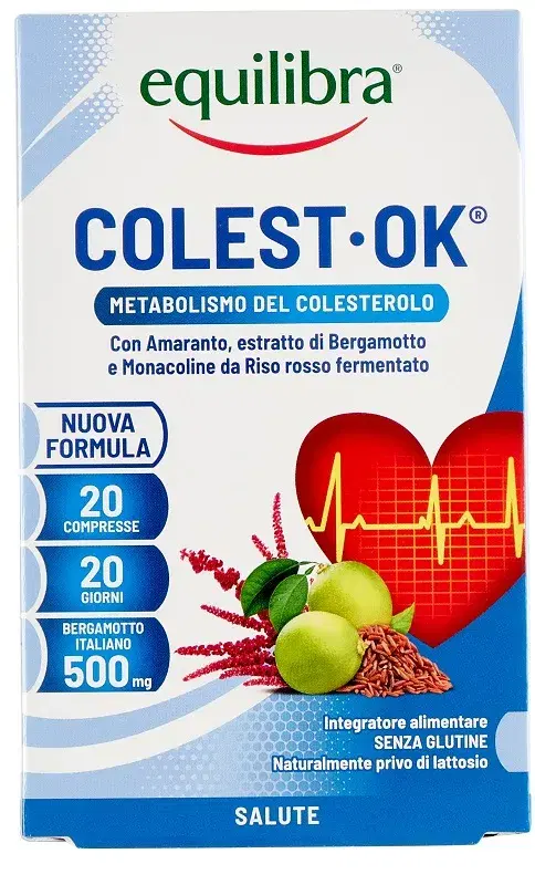 Equilibra Colest Ok Integratore per Colesterolo 20 Compresse