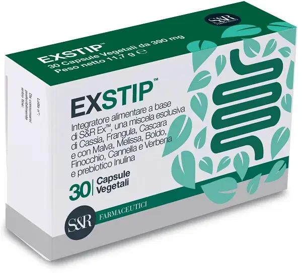Exstip Integratore Vegetale per Regolarità Intestinale, 30 Capsule