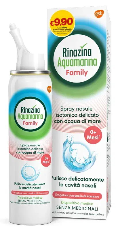 Rinazina Aquamarina Spray Nasale Family Pro