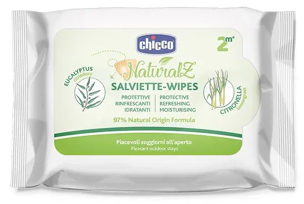 Chicco Salviette Antizanzare Protettivo&Rinfrescante 20 Pezzi 2Anni+