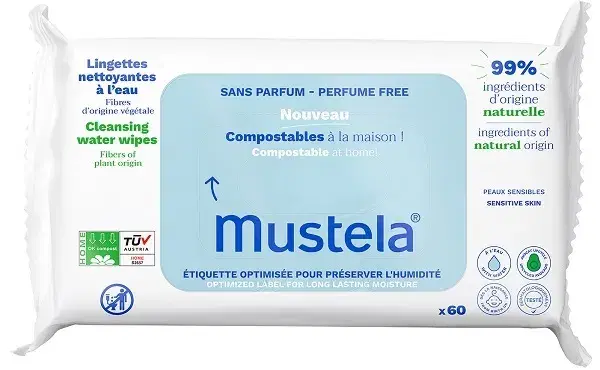 Mustela Salviette Umidificate Acqua e Profumo
