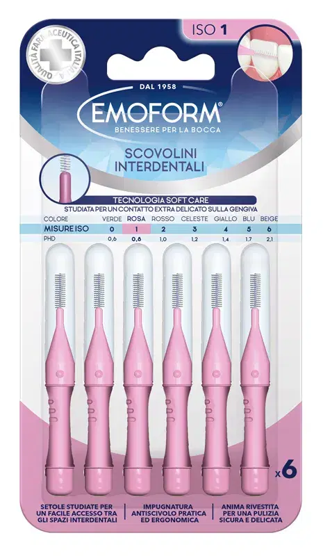 Emoform Scovolino Interdentale ISO 1 Colore Rosa