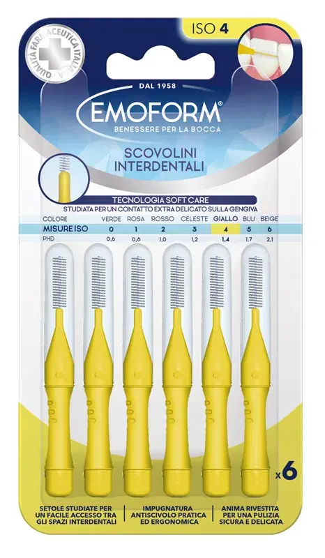 Emoform Scovolino ISO 4 Colore Giallo
