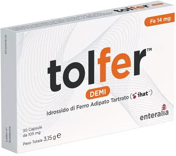 TOLFER DEMI 14MG 30CPS