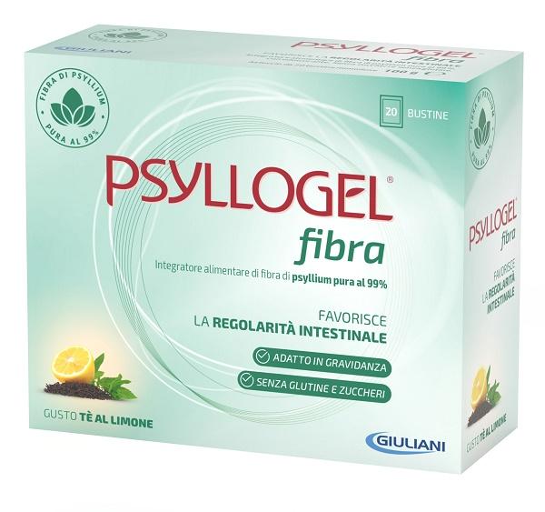 Psyllogel Fibra Integratore RegolaritĆ Intestinale TĆØ al Limone 20 Buste