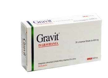 Gravit Integratore a base di Acido Folico e Ferro 30 Compresse
