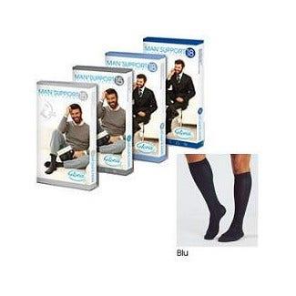 Gloria Med Man'Support 18 Gambaletto In Cotone Taglia 3 Colore Blu 1 Paio
