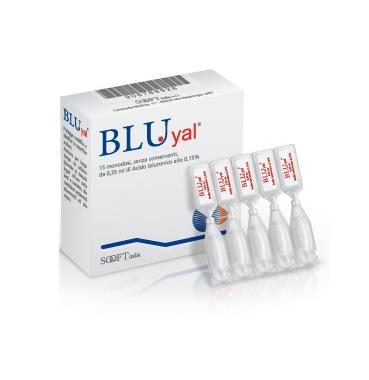 Sooft Italia Linea Salute degli Occhi Bluyal Lacrime Collirio 15 Flaconcini