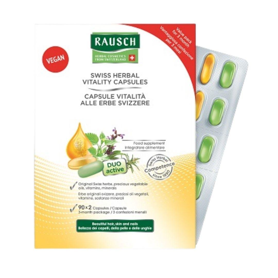 Rausch Capsule Vitalita' Integratore per Capelli, Pelle e Unghie 180 Capsule