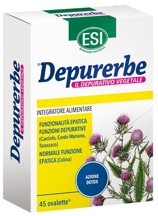 Esi Depurerbe Integratore Alimentare Depurativo FunzionalitĆ Epatica 45 Ovalette