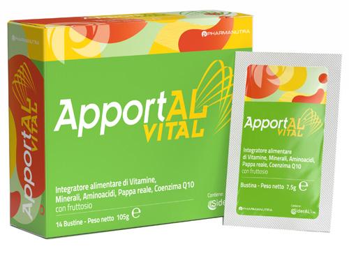 ApportAl Vital Integratore Con Vitamine Sali Minerali E Pappa Reale 14 bustine