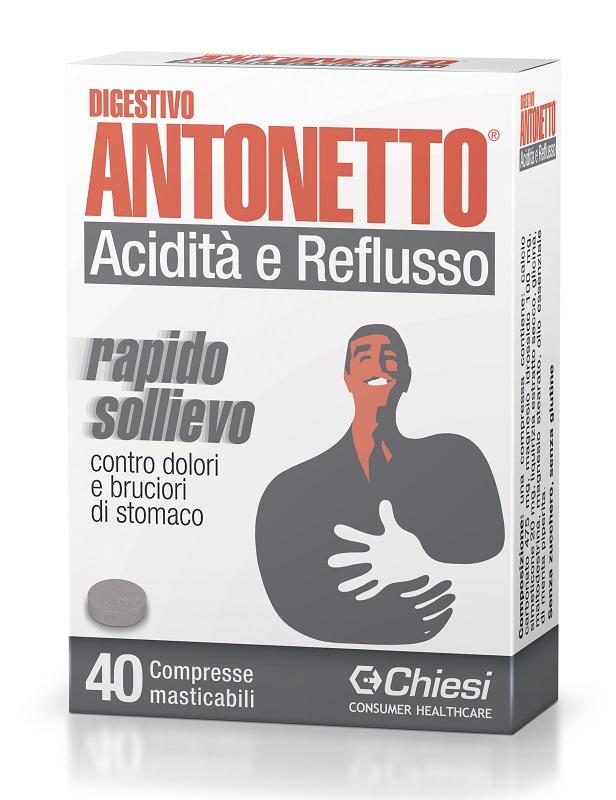 Digestivo Antonetto AciditĆ E Reflusso 40 Compresse Masticabili