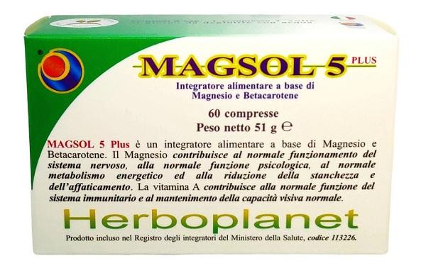 Herboplanet Magsol 5 Plus Integratore 60 Compresse