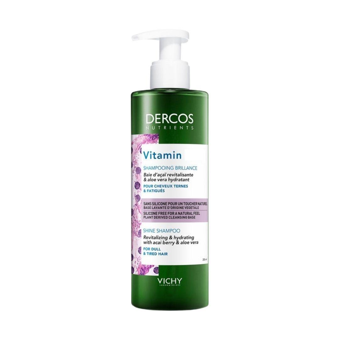 Vichy Dercos Vitamin Shampoo Illuminante per Capelli Spenti e Opachi 250 ml