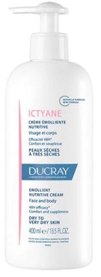 Ducray Ictyane Crema Emolliente Nutritiva per Pelli Molto Secche 400 ml