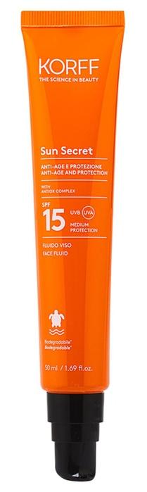 Korff Sun Secret Fluido Solare Viso Anti-age Spf15 50 ml