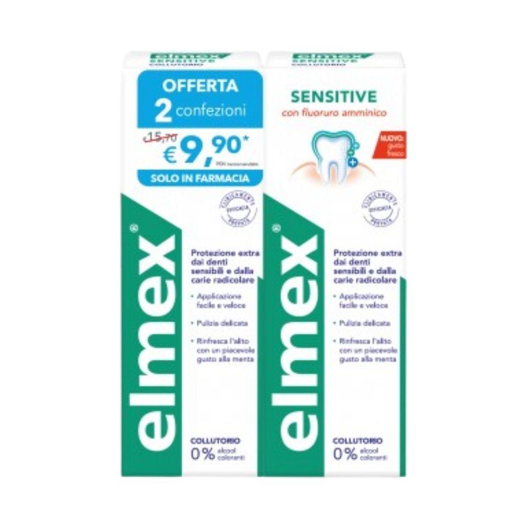 Colgate-palmolive Commerc. Elmex Sensitive Collutorio 2x400 Ml