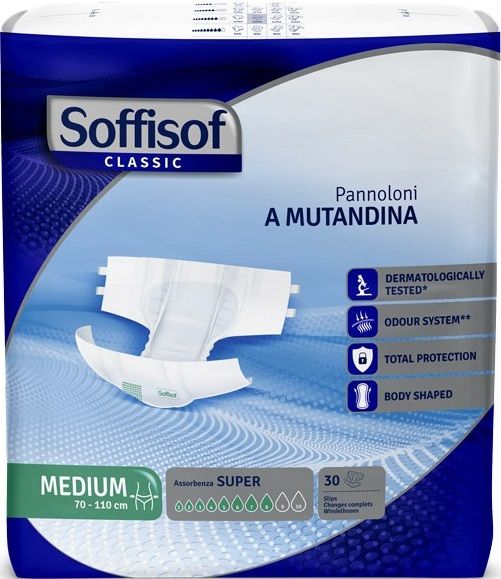 Soffisof Classic Pannolone Mutandina Super Medio 30 pezzi