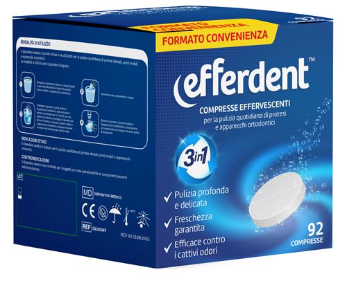 Incos Cosmetica Industriale Sr Efferdent Effervescenti 92cpr