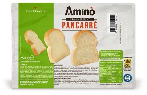 Amino Pane CarrĆØ Proteico, Confezione da 250 g