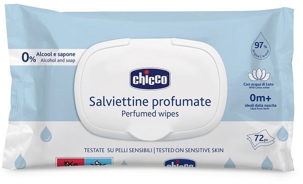 Ch Salv Salviette Umidificate per Igiene Personale in Confezione da 72 Pezzi