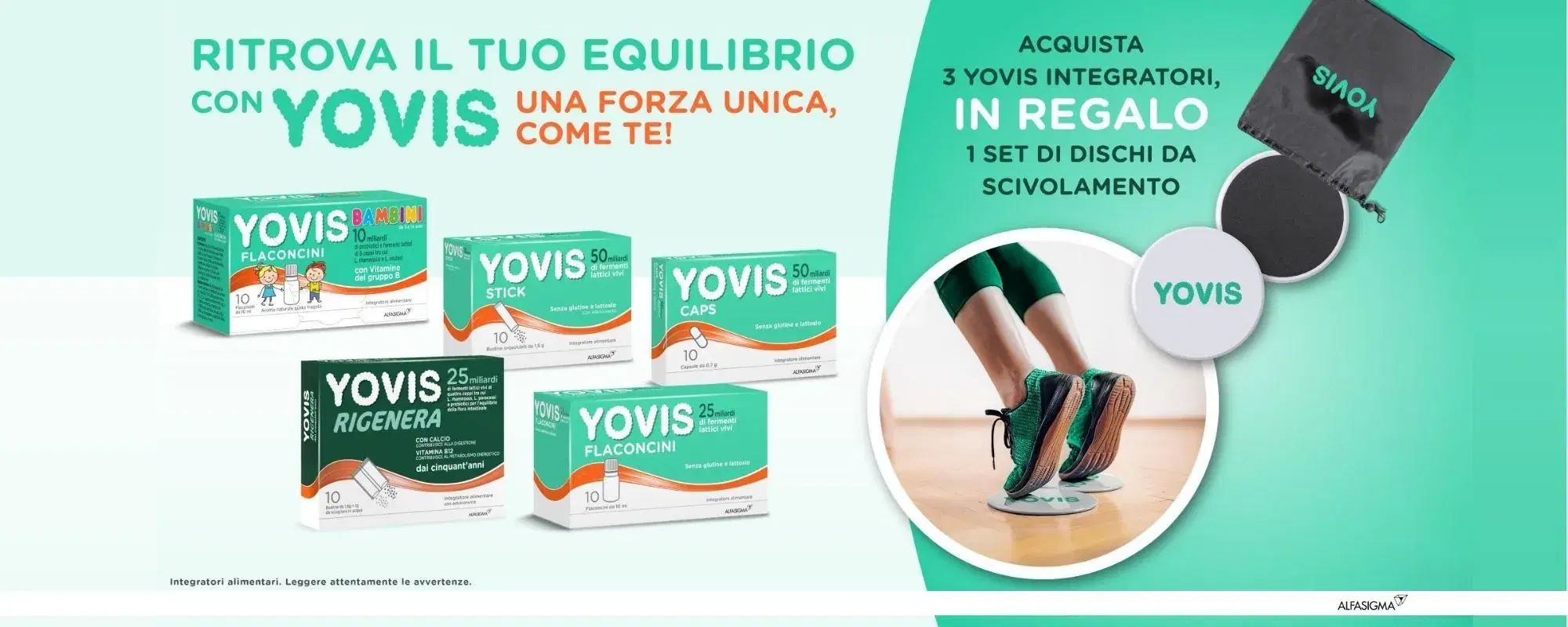 Mantieni in salute la tua flora batterica intestinale con gli integratori Yovis!