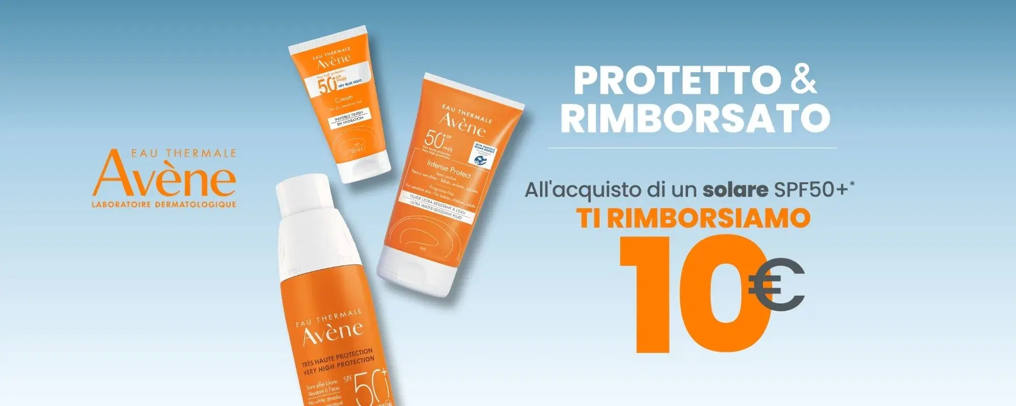 Cashback solari Avene 2023: per te 10 euro di rimborso