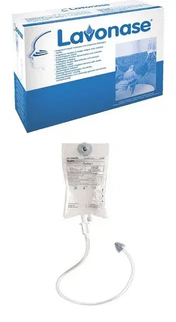 Lavonase 12 Sacche da 250 ml Soluzione Fisiologica + 12 Dispositivi Irrigazione