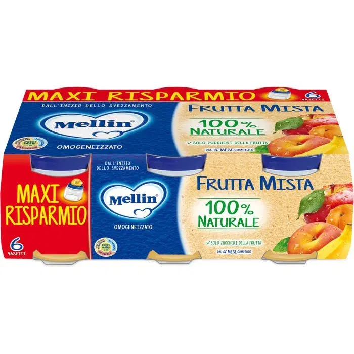 Mellin Omogeneizzato Di Frutta Mista 6x100 g