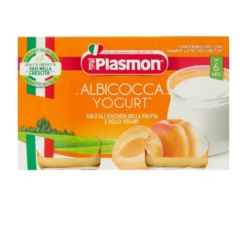 Plasmon Omogeneizzato Yogurt/Albicocca 6M+ 2x120g