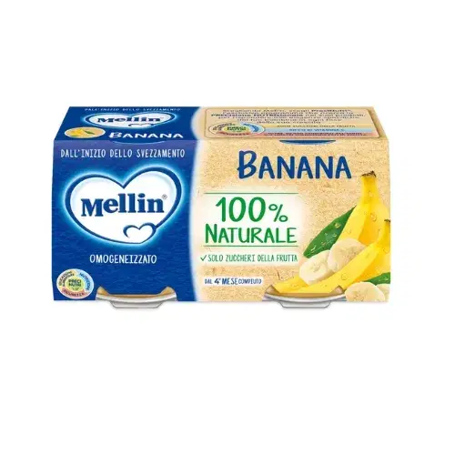 Mellin Omogeneizzato di Frutta Banana 2 x 100 g
