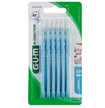 GUM Linea Igiene Dentale Quotidiana Bidirection 2314 Scovolino Micro-Fine