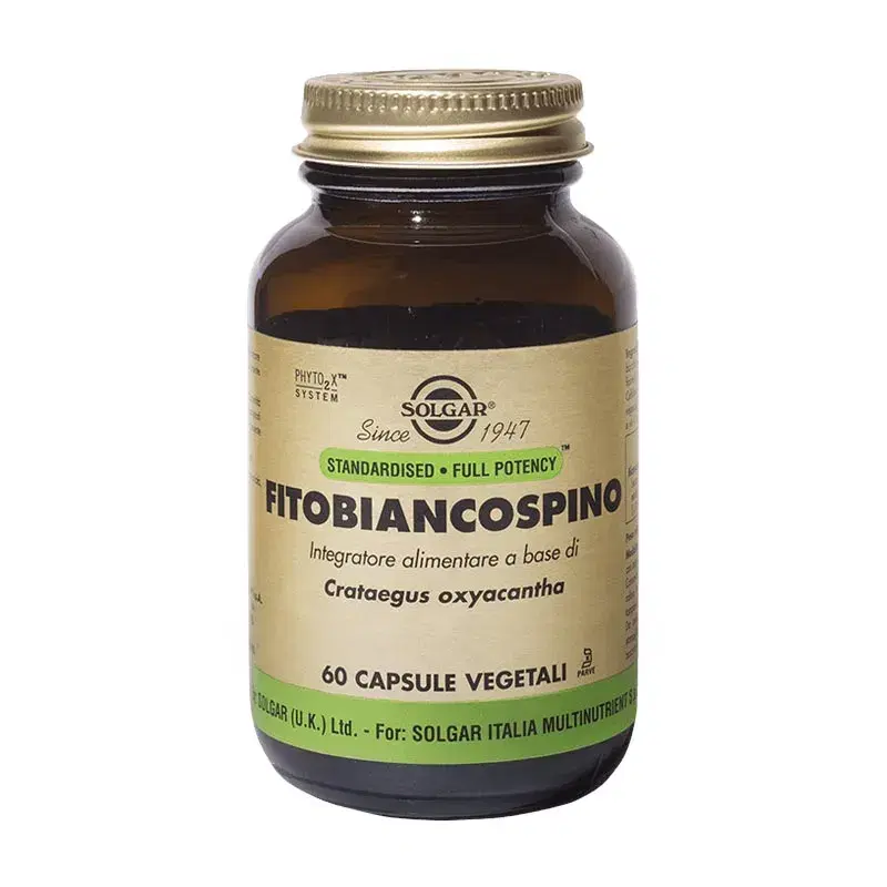 Solgar Fitobiancospino Integratore Alimentare 60 Capsule Vegetali
