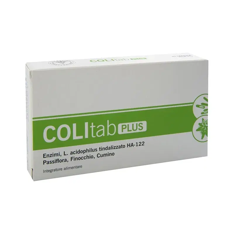 Unifarco COLItab Plus Integratore Alimentare Digestione e Regolarità 30 Capsule
