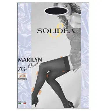 Solidea Linea Preventiva Marilyn Calza Autoreggente 70 Den Opaque 2-M Fumo