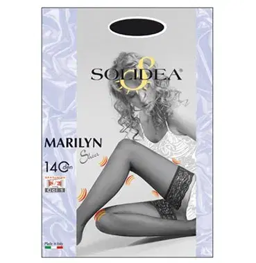 Solidea Linea Preventiva Marilyn Calza Autoreggente 140 Den Graduata 4-L Bronze