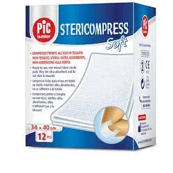 Pic Stericompress Garza TNT 7,5x7,5cm 12 Pezzi