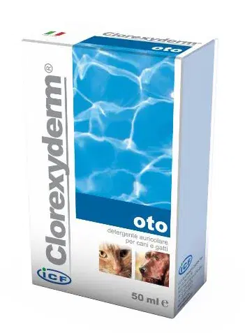 ICF Farmaceutici Linea Animali Domestici Clorexyderm Oto Cani Gatti 50 ml