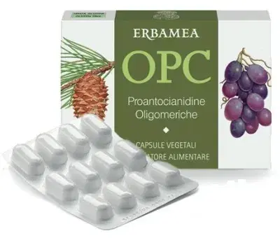 Erbamea OPC Integratore Vegetale 500mg 24 Capsule