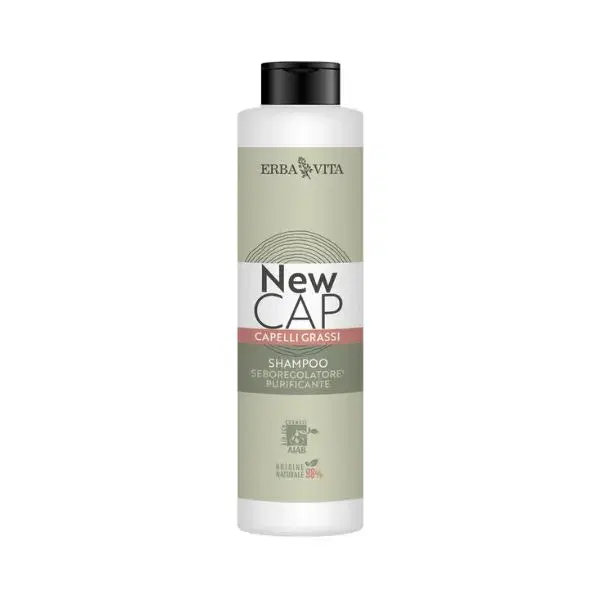 Erba Vita New Cap Shampoo Capelli Grassi Seboregolatore e Purificante 250 ml