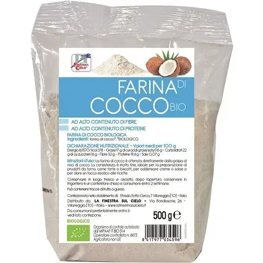 La Finestra Sul Cielo Farina Di Cocco Ad Alto Contenuto Di Fibra 500g