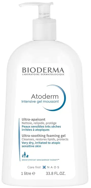 Bioderma Atoderm Intensive Gel Moussant Gel Detergente Schiumogeno 1 Lt