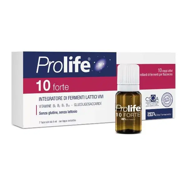 Prolife 10 Forte Integratore Fermenti Lattici Vivi 7 Flaconcini