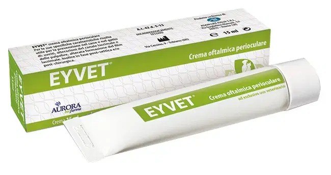 Aurora Biofarma Eyvet Crema Oftalmica Oculare Cani e Gatti 15 Ml