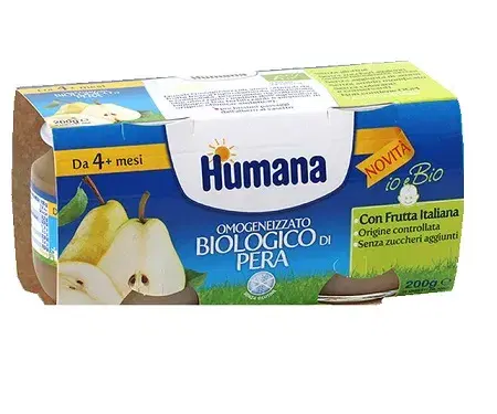 Humana Omogeneizzato Biologico Pera 2X100g