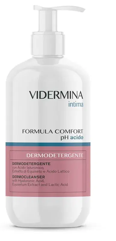 Vidermina DermoDetergente Intimo pH Acido 3.8 con Acido Ialuronico 500 ml
