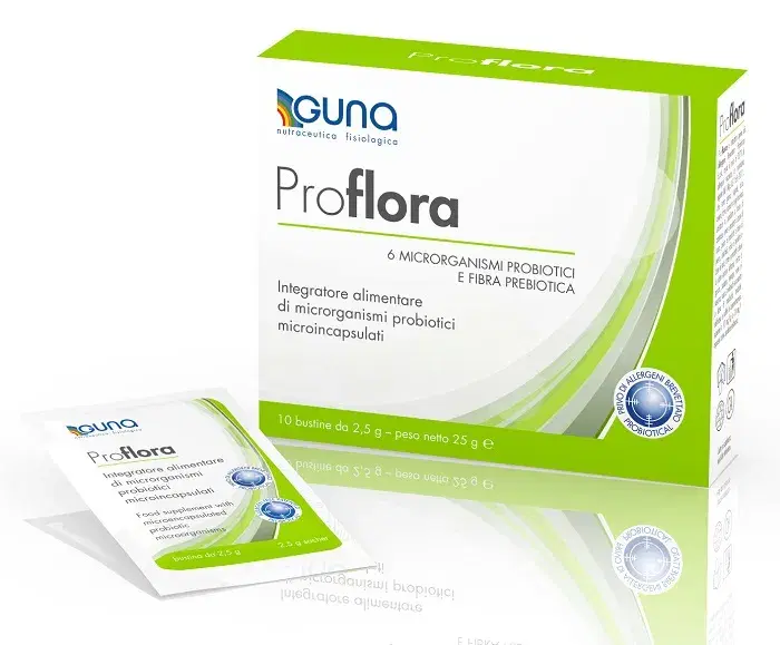 PROFLORA Integratore di Fermenti Lattici Probiotico 10 Bustine