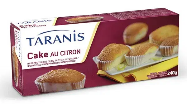 Taranis Tortina Senza Glutine al Gusto Limone Confezione da 6x40g