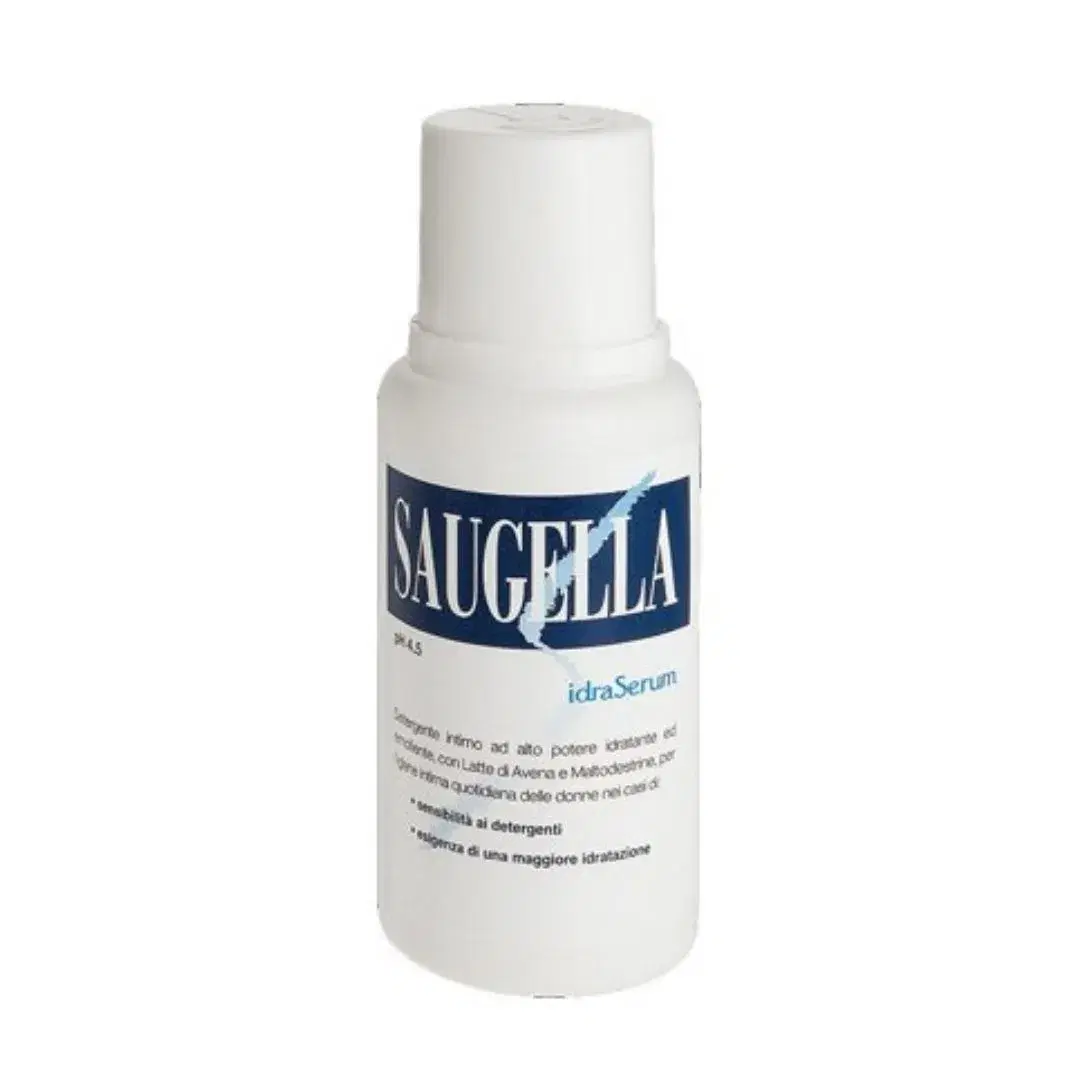 Saugella Idraserum Detergente Intimo Delicato e Idratante ph 4.5 200 ml